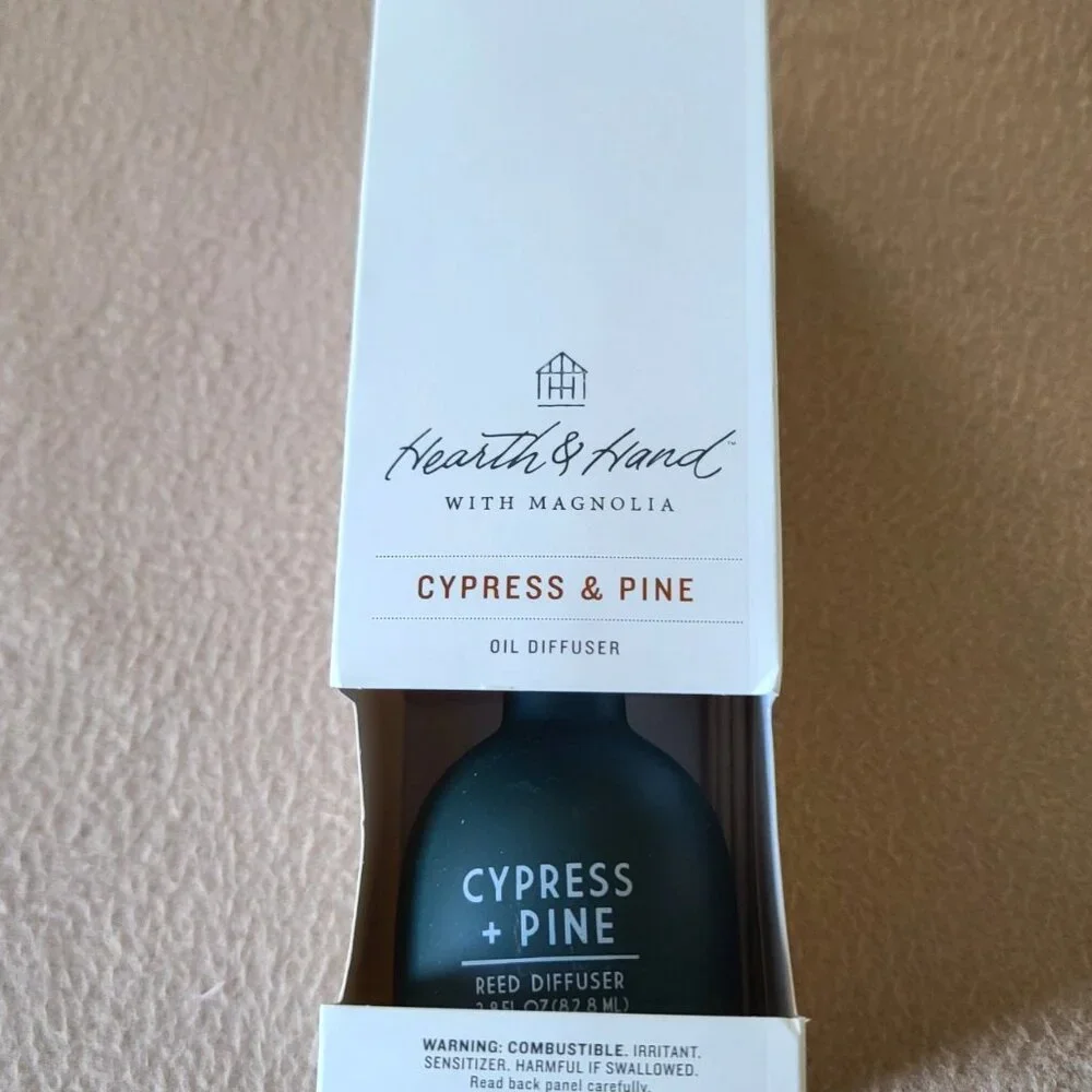 Hearth & Hand with Magnolia Cypress + Pine Oil Reed Diffuser 2.8 fl oz NEW